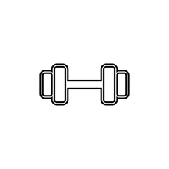 Dumbbell icon. Fitness sport symbol