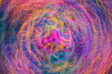 abstract circular colored lines motion blurred