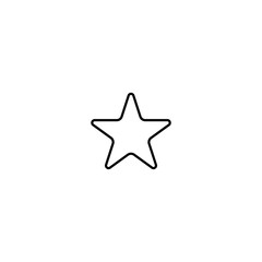 Star icon. Winner ranking symbol