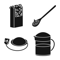 Vector design of medicine and gradient logo. Collection of medicine and natural vector icon for stock.