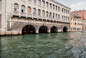 The famous and unique Venice surrounded by water and canals, Italy