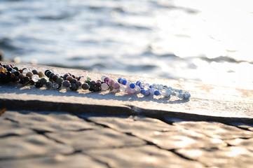 Natural stone bracelet, hand made jewelry