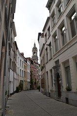 Anvers city, old harbor from Belgium, Europe