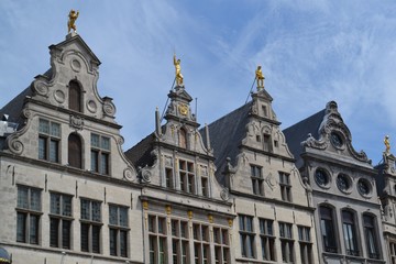 Fototapeta na wymiar Traditional architecture from Anvers, Belgium