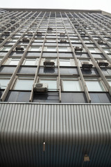 Obraz premium Wall of the high-rise building.