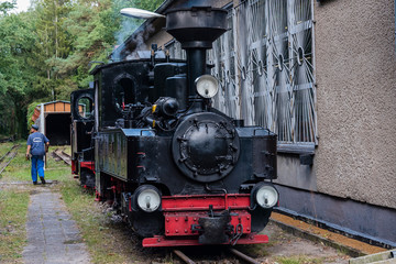 A small steam locomotive, Small beautiful steam locomotive