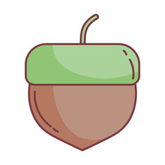 acorn hello autumn design icon