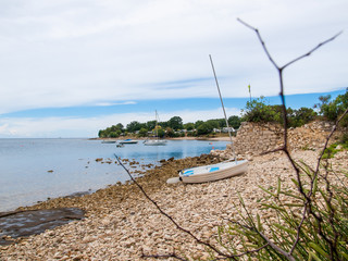 fishing boat on the beach