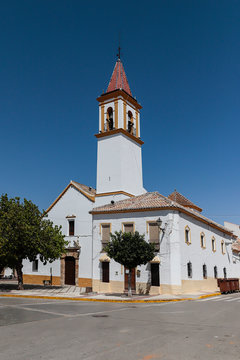 Church of the Immaculate Conception in the Spanish municipality of Sierra de Yeguas in the province of Malaga - Spain