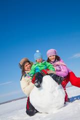 family  on winter vacation