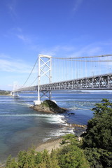 大鳴門橋と鳴門の渦潮 (徳島)