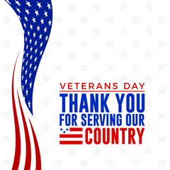 Modern Veterans Day Celebration Background Header Banner Blue and Red Color For Personal and all Business Company with High end Look