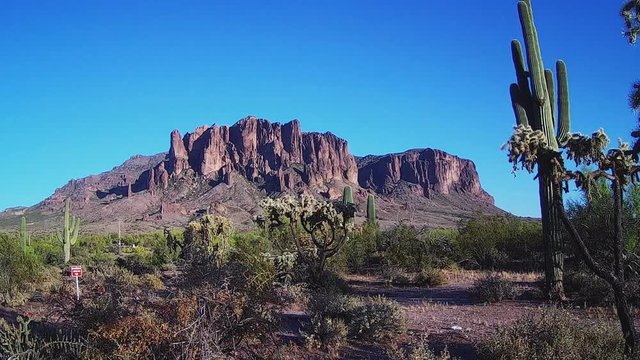 Lost Dutchman State Park With Superstition Mountain