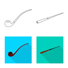 Vector design of refuse and stop logo. Collection of refuse and habit stock vector illustration.