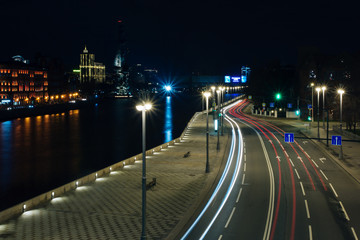 Fototapeta na wymiar Stunning beauty of the night city and its sights, Moscow, Russia