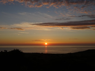 Coucher de soleil sur le Cotentin