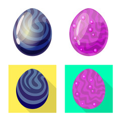 Vector illustration of animal and prehistoric sign. Collection of animal and cute stock symbol for web.