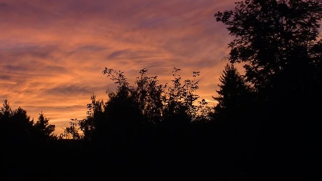 Feurig rote Abendstimmung