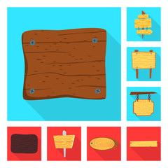 Vector design of raw and wooden icon. Collection of raw and forest vector icon for stock.