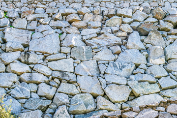 Background of rough natural stone wall.