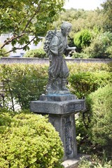 Fototapeta premium Japanese great man Kinjiro Ninomiya (Sontoku Ninomiya) statue / Japanese statesman, agriculturist, philosopher.