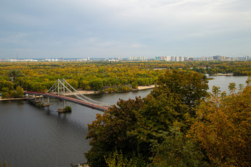autumn landscape with river