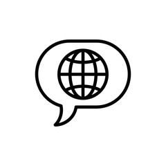 translator icon trendy