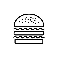 burger icon trendy