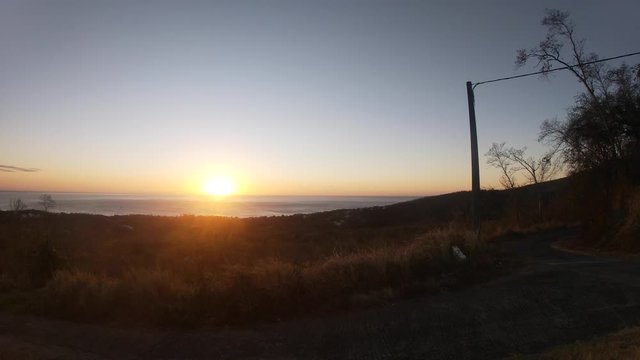Timelapse coucher de soleil Basse Terre Guadeloupe France