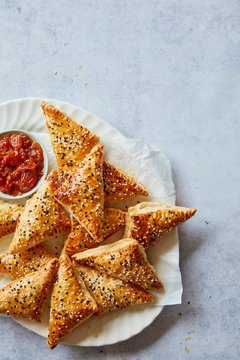 Sweet Potato and Spinach Puff Pastry Parcels