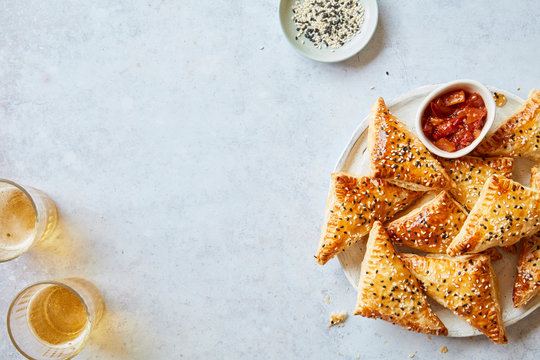 Sweet Potato and Spinach Puff Pastry Parcels