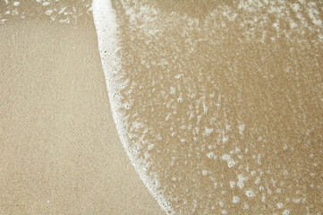 background texture sea wave on sand