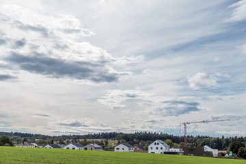 Obraz premium Neubaugebiet am Ortsrand