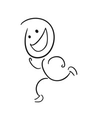 running man line draw