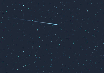 shooting star in universe