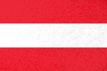 Red and white Austrian flag with stripes.