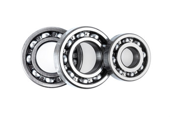 Group of bearings isolated on white background