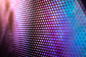 CloseUp LED blurred screen. LED soft focus background. abstract background ideal for design.