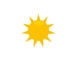 Sun icon symbol vector