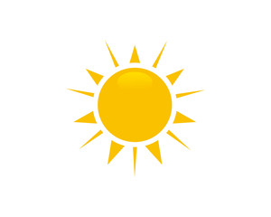 Sun icon symbol vector