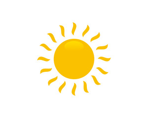 Sun icon symbol vector