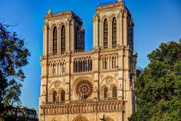 Naklejka na ściany i meble Notre Dame Cathedral in Paris France