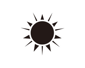 Sun icon symbol vector