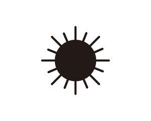 Sun icon symbol vector