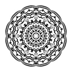 Mandala with tribal ornament