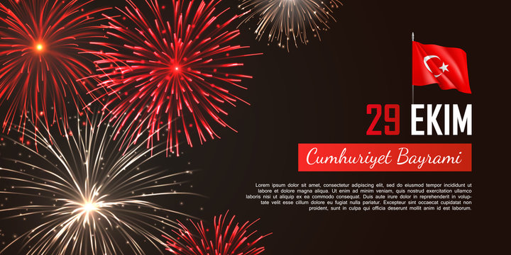 Happy turkish national day web banner