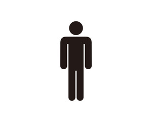 Obraz premium Male, man, toilet icon symbol vector