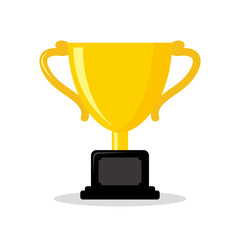 Trophy vector illustration isolated on white background. Trophy clip art
