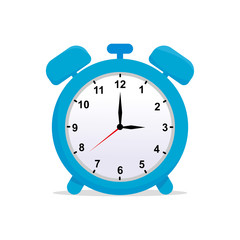 Alarm clock vector illustration isolated on white background. Alarm clock clip art