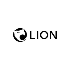Lion Head Minimalist Creative Icon Logo Design Template Element Vector